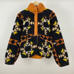 FP Movement - Free People Hit The Slopes Printed Fleece Jacket - Night Sky - S